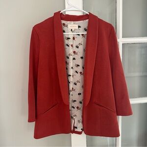 Skies Are Blue Burnt Orange Women’s Blazer, Size Large